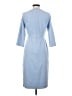 L.K. Bennett Solid Blue Casual Dress Size 4 - photo 2