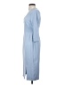 L.K. Bennett Solid Blue Casual Dress Size 4 - photo 5