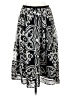J.Crew 100% Polyester Paisley Black Casual Skirt Size 0 - photo 1