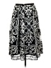 J.Crew 100% Polyester Paisley Black Casual Skirt Size 0 - photo 2