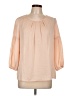 Talbots 100% Polyester Tan 3/4 Sleeve Blouse Size 12 - photo 1