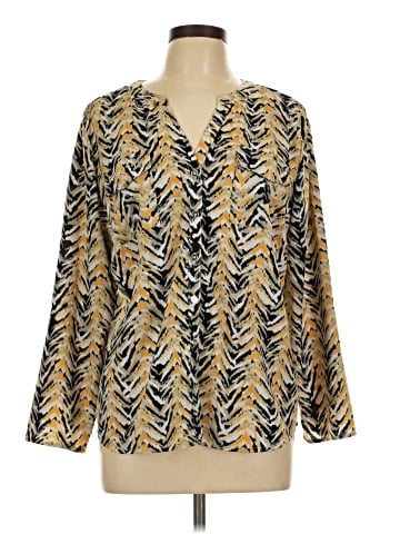 Notations Long Sleeve Blouse (view 1)