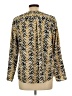 Notations Animal Print Gold Long Sleeve Blouse Size L - photo 2