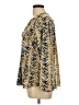 Notations Animal Print Gold Long Sleeve Blouse Size L - photo 5