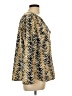 Notations Animal Print Gold Long Sleeve Blouse Size L - photo 4