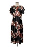 Bebe 100% Polyester Floral Black Casual Dress Size M - photo 1