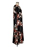 Bebe 100% Polyester Floral Black Casual Dress Size M - photo 4