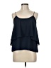 Paper Crane Blue Sleeveless Blouse Size M - photo 1