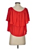 Holding Horses 100% Rayon Red Short Sleeve Blouse Size S - photo 1