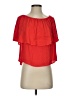 Holding Horses 100% Rayon Red Short Sleeve Blouse Size S - photo 2