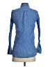 Topshop Stripes Blue Long Sleeve Button-Down Shirt Size 4 - photo 2