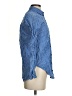 Topshop Stripes Blue Long Sleeve Button-Down Shirt Size 4 - photo 4