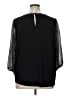 Assorted Brands 100% Polyester Metallic Silver 3/4 Sleeve Blouse Size 1X - photo 2