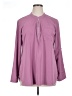 Assorted Brands 100% Polyester Purple Long Sleeve Blouse Size XL - photo 1