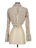 Zara Houndstooth Ivory Long Sleeve Blouse Size S - photo 2