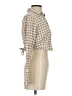 Zara Houndstooth Ivory Long Sleeve Blouse Size S - photo 4