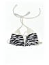 Shein Animal Print Ivory Swimsuit Top Size M - photo 1