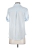 Maven West 100% Cupro Blue Short Sleeve Blouse Size XS - photo 2