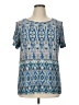 Westport Blue Short Sleeve Blouse Size 1X - photo 1
