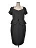 Liza Luxe 100% Polyester Gray Cocktail Dress Size 1X - photo 1