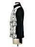 Edinburgh Cashmere 100% Pima Cotton Print Ivory Track Jacket Size M - photo 5