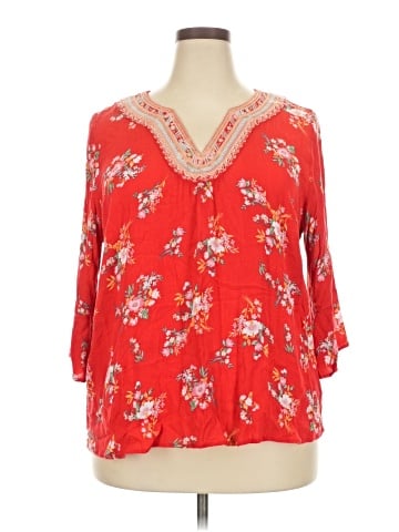 Skies Are Blue 3/4 Sleeve Blouse (view 1)