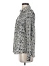 Express 100% Polyester Animal Print Gray Long Sleeve Blouse Size S - photo 5