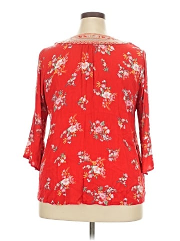 Skies Are Blue 3/4 Sleeve Blouse (view 2)