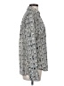 Express 100% Polyester Animal Print Gray Long Sleeve Blouse Size S - photo 4