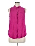 Old Navy 100% Rayon Pink Sleeveless Button-Down Shirt Size M - photo 1
