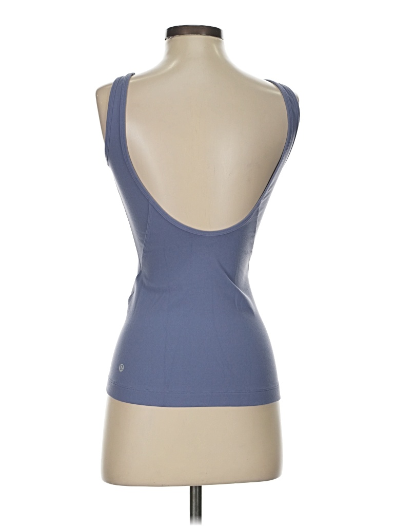 Pre-owned Lululemon Athletica Tank Top Blue Strapless Neckline Tops