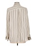 Who What Wear 100% Polyester Stripes Ivory Long Sleeve Blouse Size L - photo 2