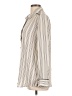 Who What Wear 100% Polyester Stripes Ivory Long Sleeve Blouse Size L - photo 5