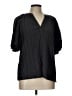 Current Air Black 3/4 Sleeve Blouse Size L - photo 1
