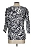 Chico's Silver 3/4 Sleeve Blouse Size Lg (2) - photo 2