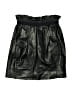 A.L.C. 100% Leather Metallic Black Casual Skirt Size S (estimated) - photo 1