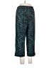 Coldwater Creek Paisley Floral Damask Black Teal Casual Pants Size L - photo 2