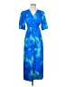 Unbranded 100% Polyester Blue Casual Dress Size S - photo 1