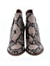 Steve Madden Animal Print Gray Tan Ankle Boots Size 9 - photo 2