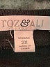 Roz & Ali Black 3/4 Sleeve Top Size 2X - photo 7