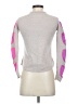 Lisa Todd 100% Cashmere Hearts Gray Pink Cashmere Pullover Sweater Size XS - photo 2
