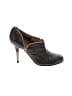 Diesel 100% Leather Brown Heels Size 8 - photo 1
