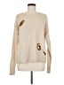 Topshop Animal Print Tan Pullover Sweater Size 8 - photo 1