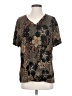 Unbranded Brown Short Sleeve Blouse Size S (estimated) - photo 1
