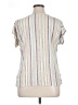 Cure Stripes Ivory Short Sleeve Blouse Size XL - photo 2