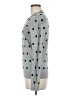 J.Crew Factory Store 100% Cotton Polka Dots Gray Pullover Sweater Size M - photo 5