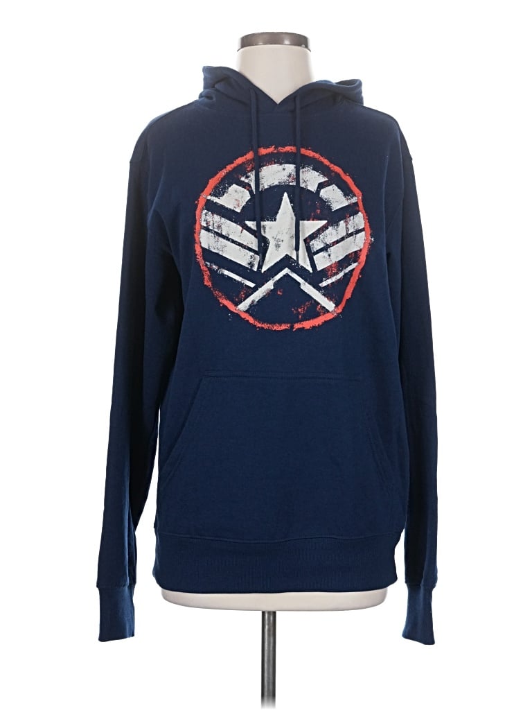 Click to view more detailed imagery on our partner's website Pre-owned Marvel Pullover Hoodie In Blue