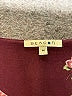 Beacon Floral Burgundy 3/4 Sleeve Blouse Size M - photo 7