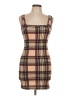 Shein Plaid Brown Casual Dress Size L - photo 1