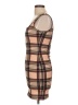 Shein Plaid Brown Casual Dress Size L - photo 5
